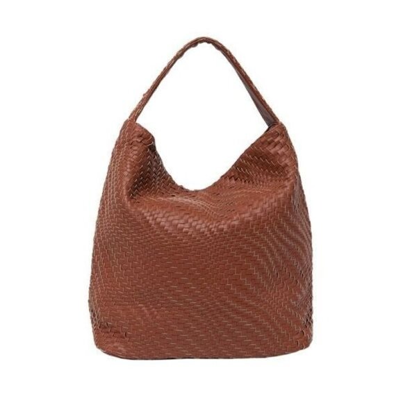 Deux Lux Handbags - Deux Lux Brown Woven Tote Bag
